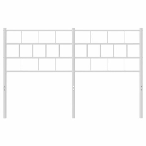 Hoofdbord 120 cm metaal wit 3