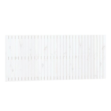 Wandhoofdbord 204x3x90 cm massief grenenhout wit 2