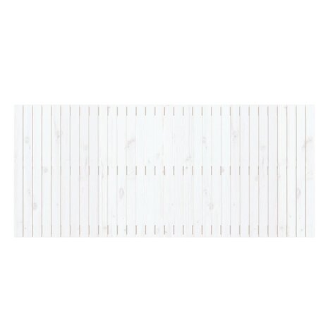 Wandhoofdbord 204x3x90 cm massief grenenhout wit 4