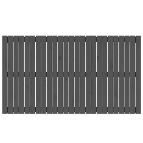 Wandhoofdbord 159,5x3x90 cm massief grenenhout grijs 4