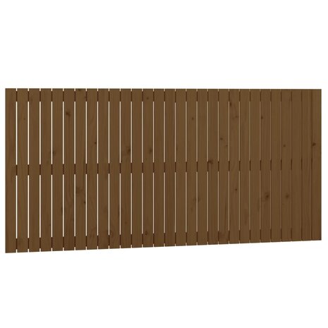 Wandhoofdbord 185x3x90 cm massief grenenhout honingbruin 2