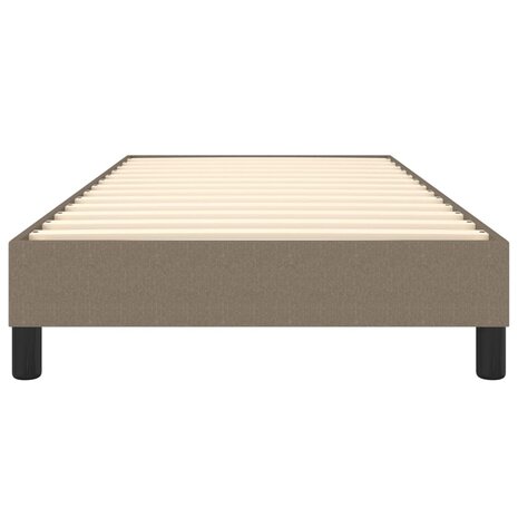 Bedframe zonder matras 90x190 cm stof taupe 5