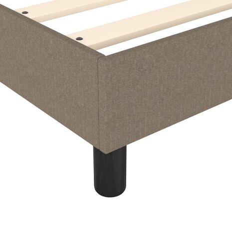 Bedframe zonder matras 90x190 cm stof taupe 7