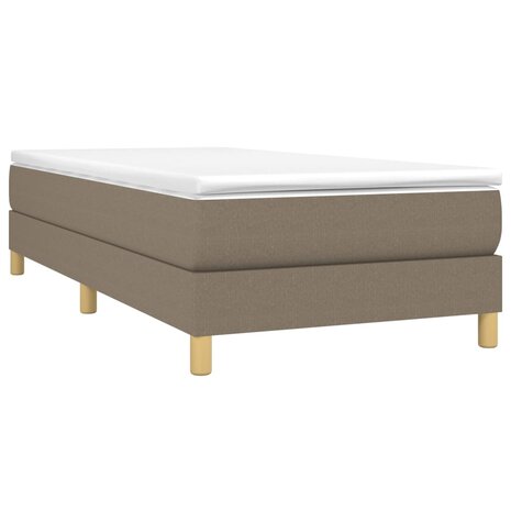 Bedframe zonder matras 100x200 cm stof taupe 3