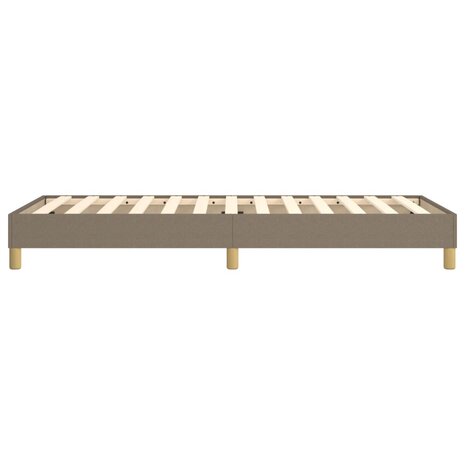 Bedframe zonder matras 100x200 cm stof taupe 6