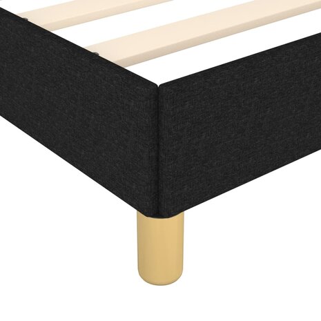 Bedframe zonder matras 90x200 cm stof zwart 7