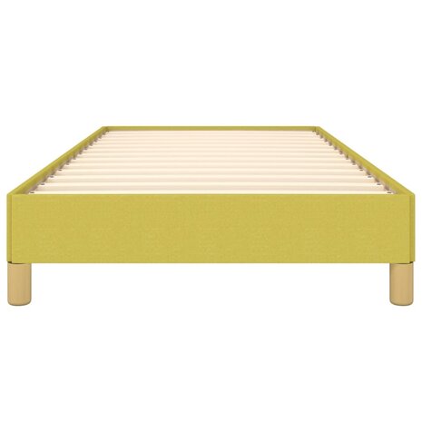 Bedframe stof groen 90x200 cm 5