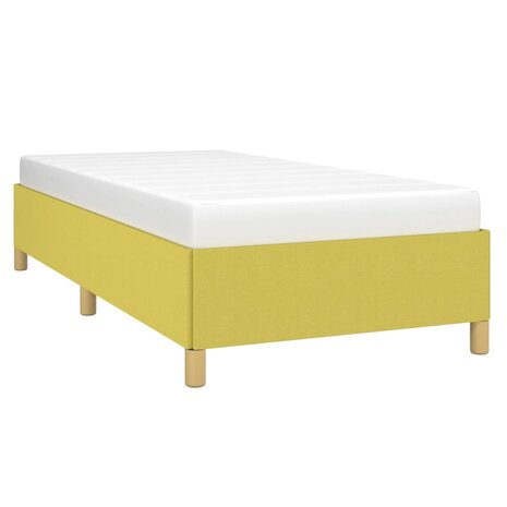 Bedframe zonder matras 100x200 cm stof groen 3