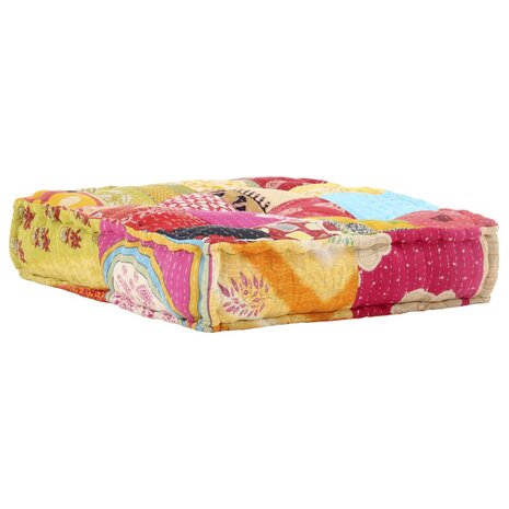Poef modulair stof patchwork 8