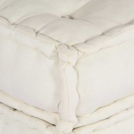 Modulaire poef 70x70x54 stof crème 9