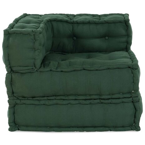 Poef modulair 70x70x54 stof groen 2