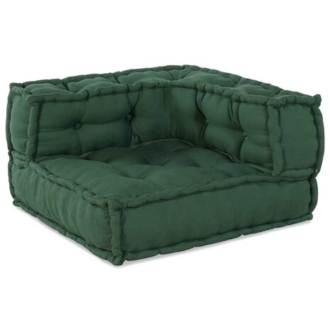 Poef modulair 70x70x54 stof groen 6