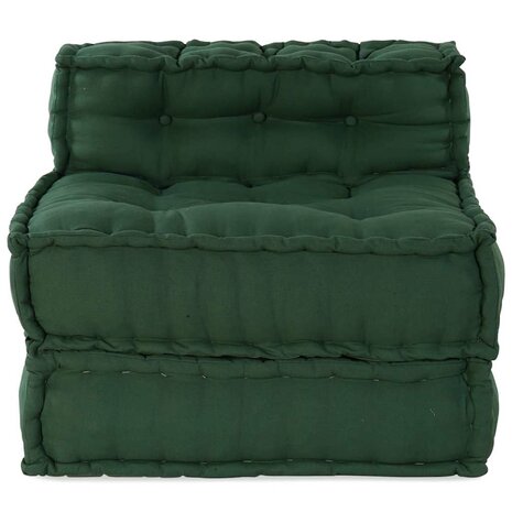 Poef modulair 70x70x54 stof groen 2