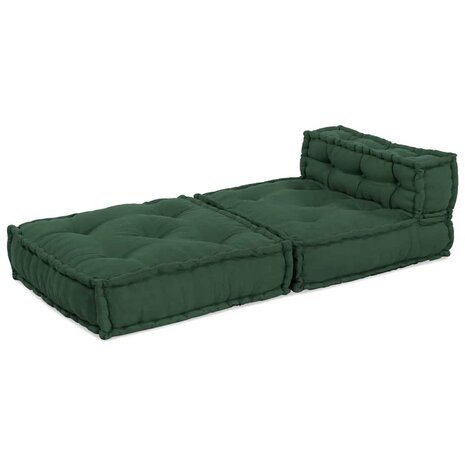 Poef modulair 70x70x54 stof groen 3