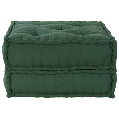 Poef modulair 70x70x36 stof groen 2