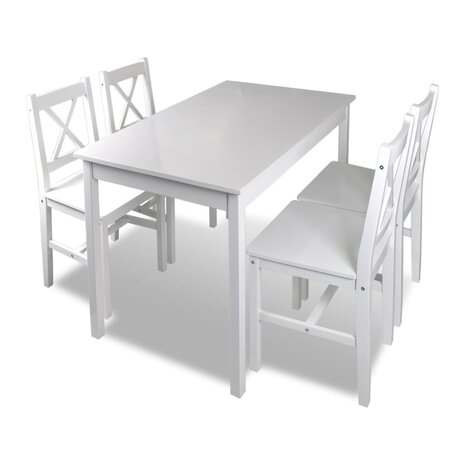 5-delige Eethoek wit   2