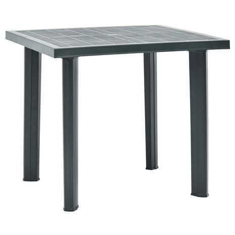 Tuintafel 80x75x72 cm kunststof groen 1
