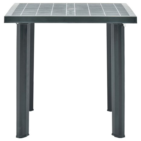 Tuintafel 80x75x72 cm kunststof groen 2