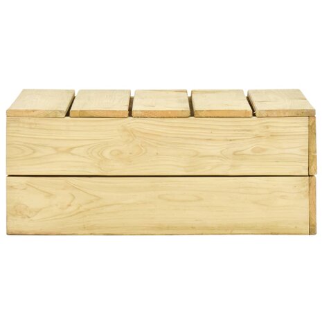 Tuintafel 75x75x31 cm geïmpregneerd grenenhout 2