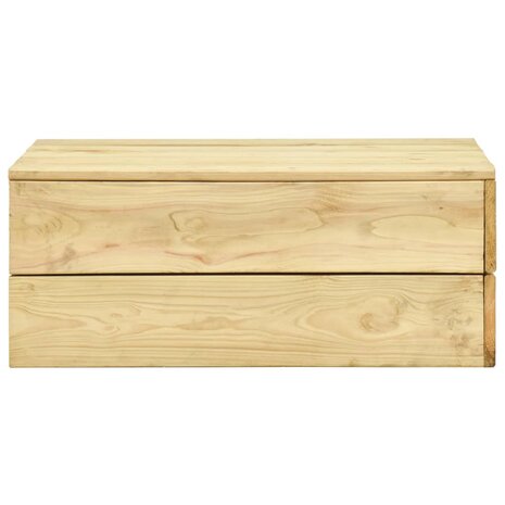 Tuintafel 75x75x31 cm geïmpregneerd grenenhout 3