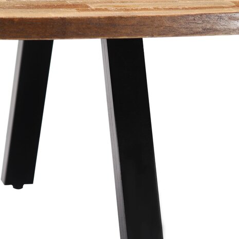 Salontafel ovaal 120x60x30 cm massief gerecycled teakhout 8