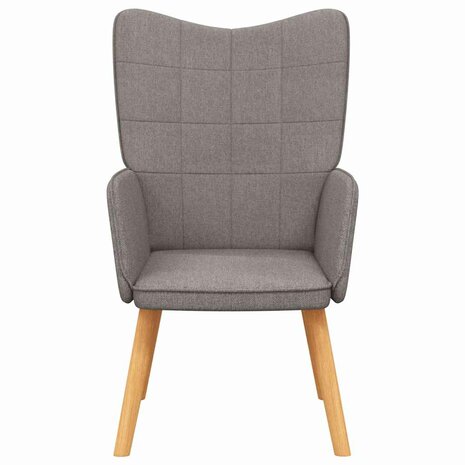 Relaxstoel stof taupe 3