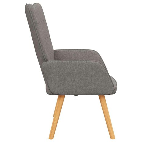 Relaxstoel stof taupe 4