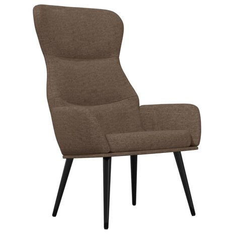 Relaxstoel stof taupe 2