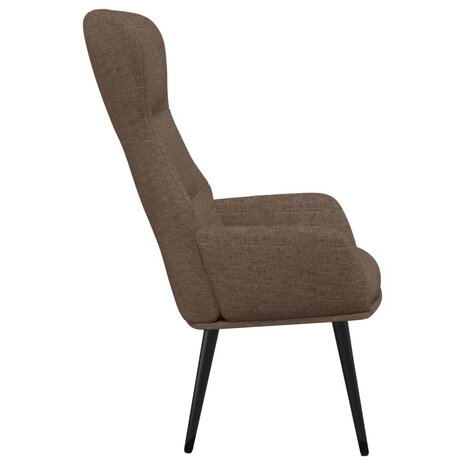 Relaxstoel stof taupe 4