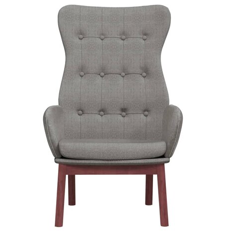 Relaxstoel stof lichtgrijs 3