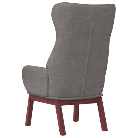 Relaxstoel stof lichtgrijs 5