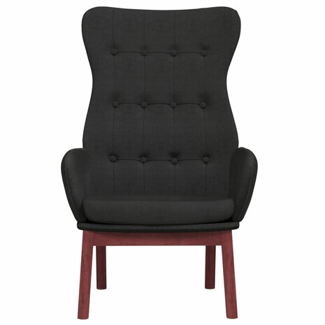 Relaxstoel stof zwart 3