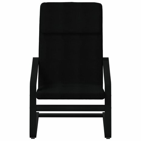 Relaxstoel stof zwart 4