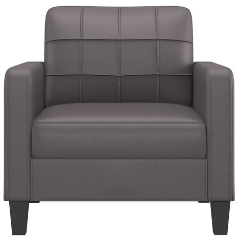 Fauteuil 60 cm kunstleer grijs 3