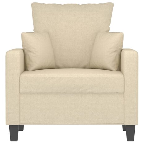 Fauteuil 60 cm stof cr&egrave;mekleurig 3