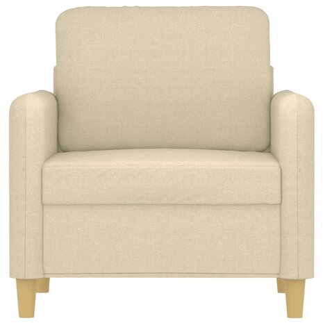 Fauteuil 60 cm stof cr&egrave;mekleurig 3