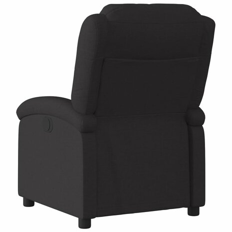 Fauteuil verstelbaar stof zwart 5