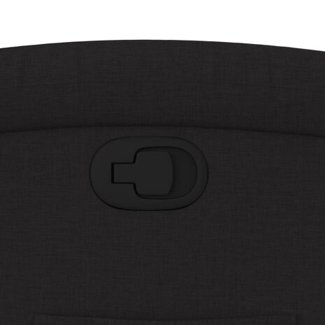 Fauteuil verstelbaar stof zwart 9