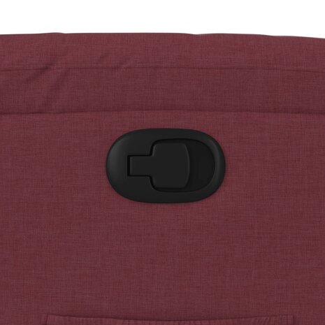 Fauteuil verstelbaar stof wijnrood 9