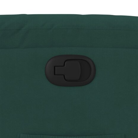 Fauteuil verstelbaar fluweel donkergroen 9