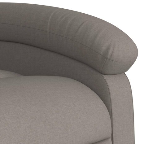 Massagestoel verstelbaar stof taupe 9