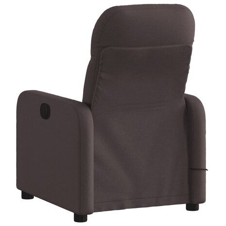 Massagestoel verstelbaar stof donkerbruin 4