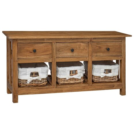 Dressoir 100x30x50 cm massief mahoniehout 1
