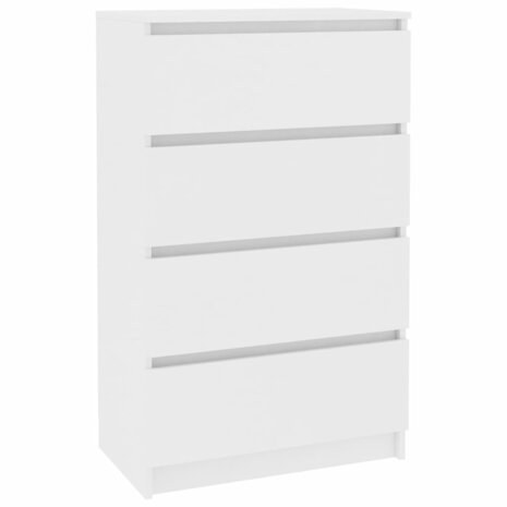 Dressoir 60x35x98,5 cm bewerkt hout wit 2