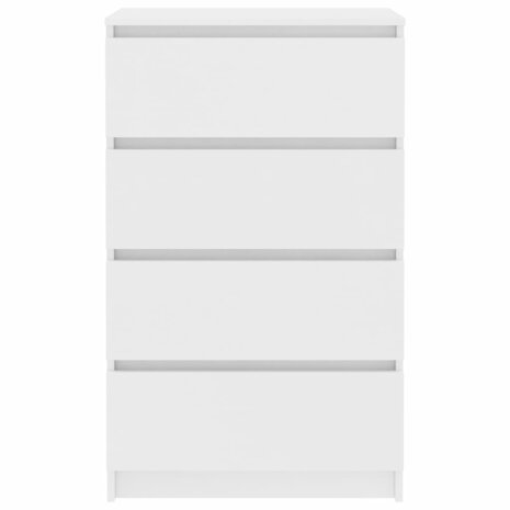 Dressoir 60x35x98,5 cm bewerkt hout wit 4