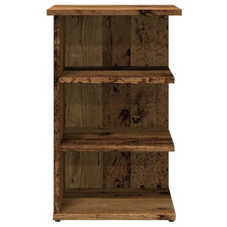 Dressoir 35x35x55 cm bewerkt hout oud houtkleurig 4