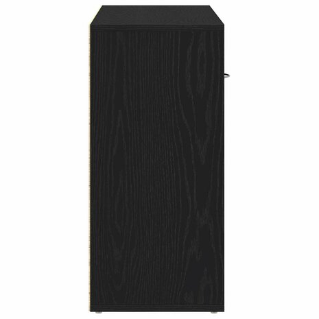Dressoir 88x30x64 cm bewerkt hout zwart eikenkleurig 7