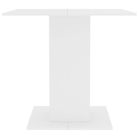 Eettafel 80x80x75 cm bewerkt hout wit 4