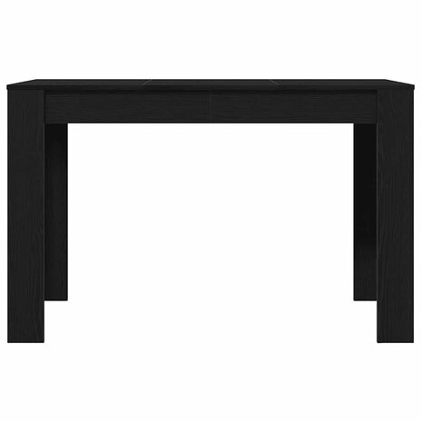 Eettafel 120x60x76 cm spaanplaat zwart eikenkleurig 5