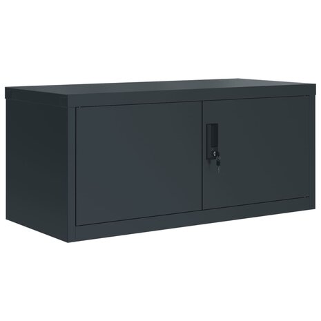 Archiefkast 90x40x145 cm staal antracietkleurig 3
